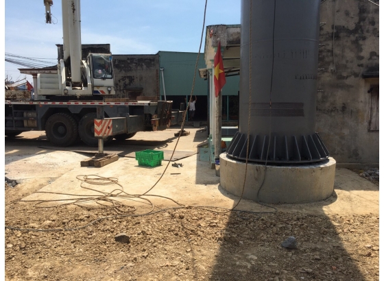 Thi công mới bảng QC tấm lớn tại Bình Thuận