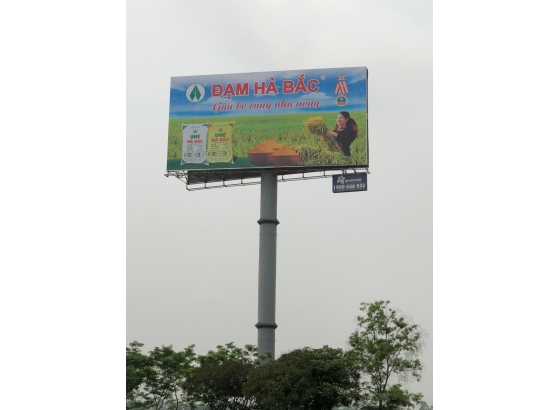 THI CÔNG CĂNG TREO BẠT QUẢNG CÁO TẠI HẢI DƯƠNG cho CÔNG TY TRUYỀN THÔNG Á CHÂU