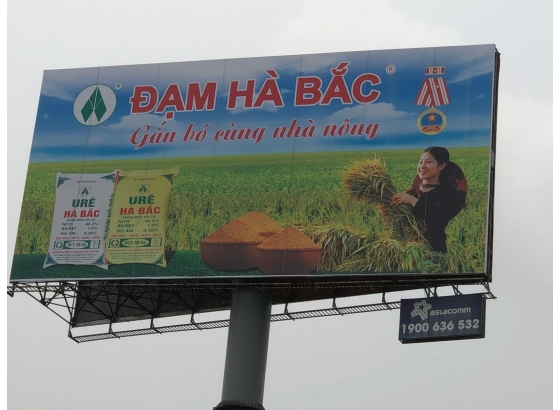 THI CÔNG CĂNG TREO BẠT QUẢNG CÁO TẠI HẢI DƯƠNG cho CÔNG TY TRUYỀN THÔNG Á CHÂU