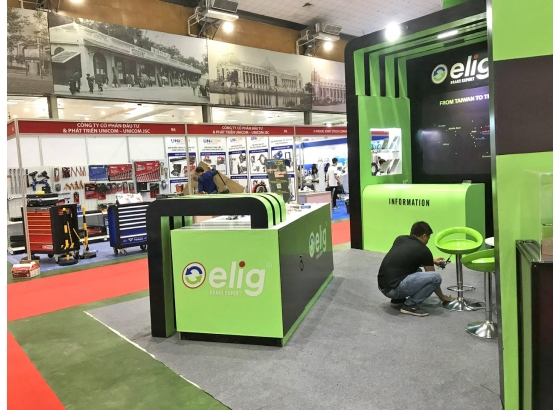 Gian hàng triển lãm cho Elig tại Vimexpo Hanoi 2023